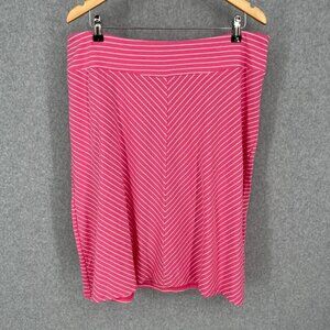 Columbia PFG Pull On Skirt Size XL Pink White Stripe OmniWick Fishing Outdoors